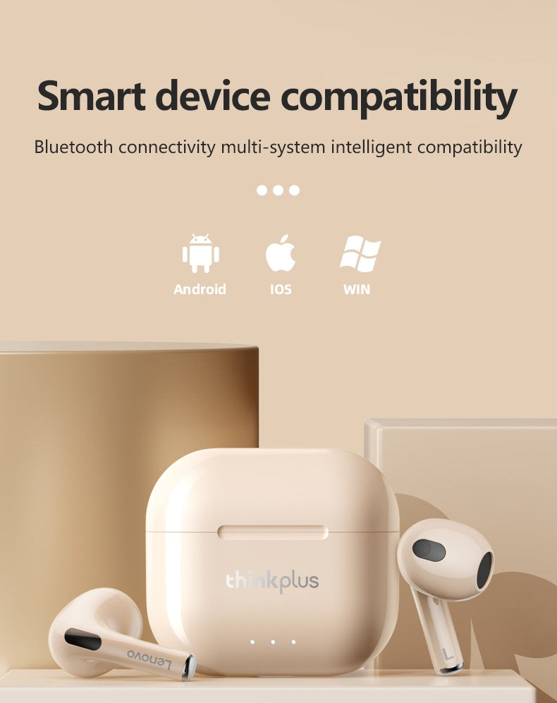 Original Lenovo LP40 Plus Earphones TWS LP40 II Wireless Bluetooth 5.3 Headphones Sport Noise Reduction Touch Control Earbus New