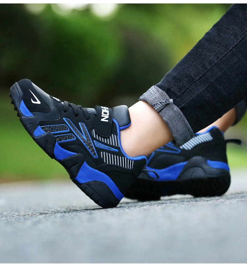 Sport Kids Sneakers Boys Casual Shoes for Children Leather Anti-slippery Fashion Tennis Infantil Menino Mesh Sneakers Shoes