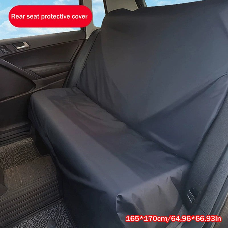 Universal Black Car Car Seat Cover Front Rear Polyester Waterproof Anti-Fouling Protective Interior Supplies High Quality