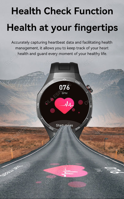 Novo Smartwatch GT5 Pro 5 Pro Masculino Tela HD AMOLED GPS Frequência Cardíaca Chamada Bluetooth IP68 À Prova D'água Smartwatch Masculino Presentes de F Fim de Ano