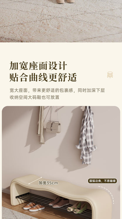 stool can be sat at the door of the home shoe stool shoe rack is integrated wave entry stool enters the door