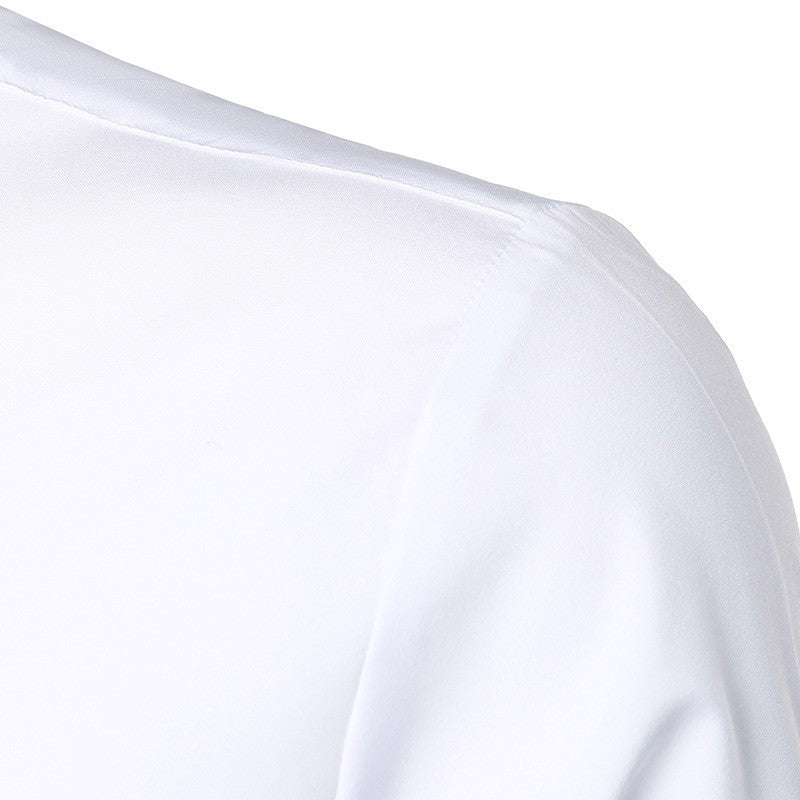 New 2025 Men's Long Sleeve Tuxedo Shirts Fashion Party Wedding Male Dress Shirts Ruffle Pleated Design Solid Shirt Chemise Homme