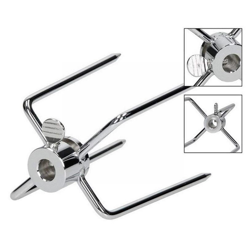 Rotating fix Fork Barbecue Skewer Oven Accessories Food Spit Grill Meat Grade Fork BBQ Forks Skewer Skewer Steel Tool Barbe U9S9