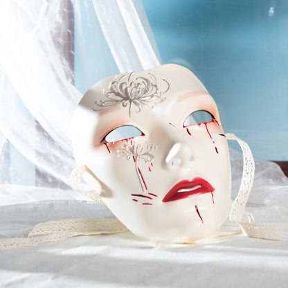 Mask Retro Hand Drawing Fashion Men and Women SameStyle Ancient Style Adult Style Hanfu Props Ball Party Secret Room Accessories