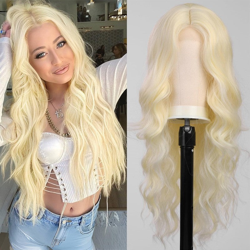 Red Synthetic Wigs Long Body Wavy Wig Natural Hairline Daily Red Hair Heat Resistant Fiber Smooth Party Cosplay Wig