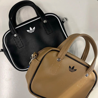 Clover men's and women's fashionable contrasting small square bags, sports single shoulder hand-held crossbody bags