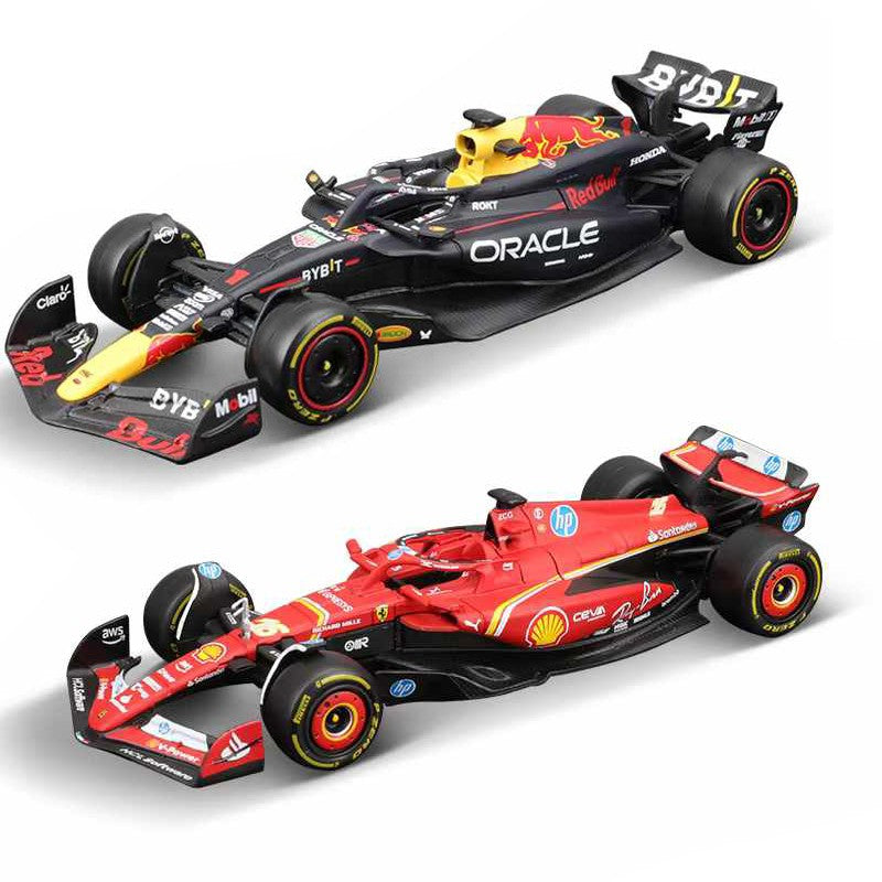 Bburago 1:43 Mercedes-AMG Petronas F1 Team W15 2024 #44 Hamilton #63 George Russell Carro Liga Fundido Modelo Brinquedo Colecionável