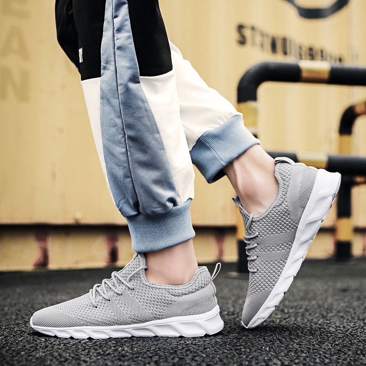 Oferta Imperdível Tênis Masculino Leve de Corrida Confortável Respirável Casual Antiderrapante e Resistente ao Desgaste Tênis Esportivo Masculino para Caminhada
