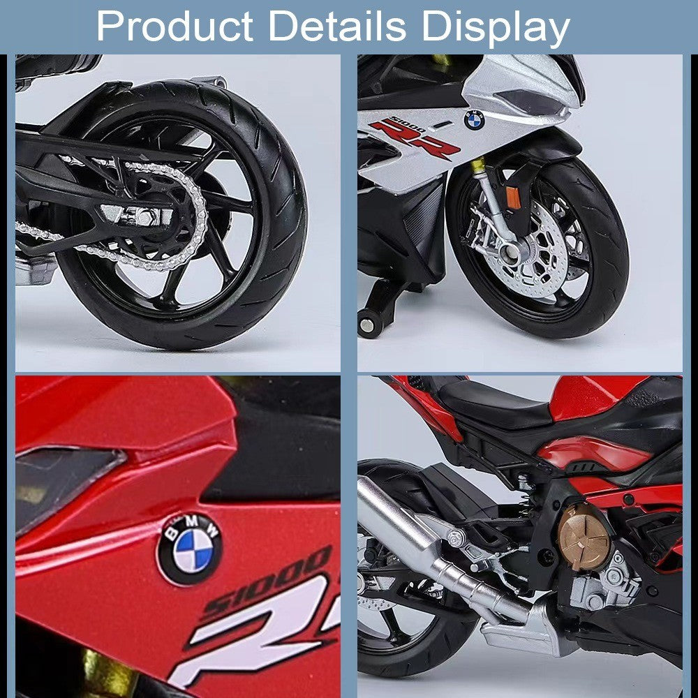Escala 1:12 BMW S1000RR Honda CBR1000RR Liga Fundido Miniatura Motocicleta Carro Modelo Brinquedos Rodas Direcionáveis Veículos para Meninos Presentes