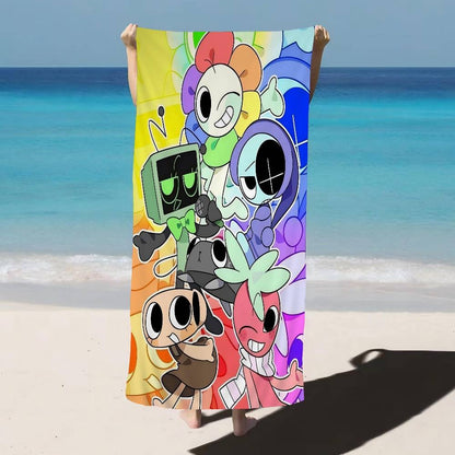 Popular Game D-Dandys World Pretty Beach Towel For Kids Personalized Bath Towel Pool Towel Vacation Gift Picnic Towel Party Gift