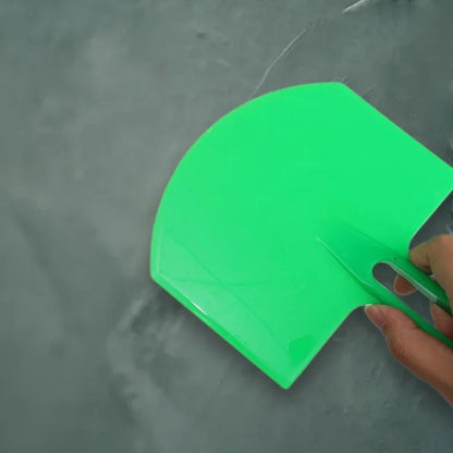 2 Peças Pá de Balde Curvo Placa de Massa Espátula de Gesso Raspadores de Tinta Pincéis para Raspar Decalques Aplicador de Construção de Patches