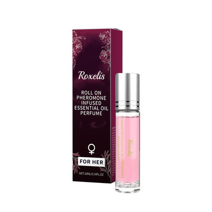Roxelis Women Ball Perfume Natural Fresh Scent Elegant Charming Lasting Fragrant Ball Design Portable Perfume Skin-Friendly