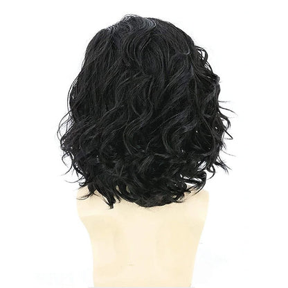 HAIRJOY Jon Snow Cosplay Wigs for Men Women Heat Resistant Fiber Synthetic Hair Curly  Anime Wigs