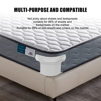 Heavy Duty Bed Sheet Corner Tightener Clips Durable Sheet Fastener with Locking Grippers for Bedding Anti-Shift Accessories