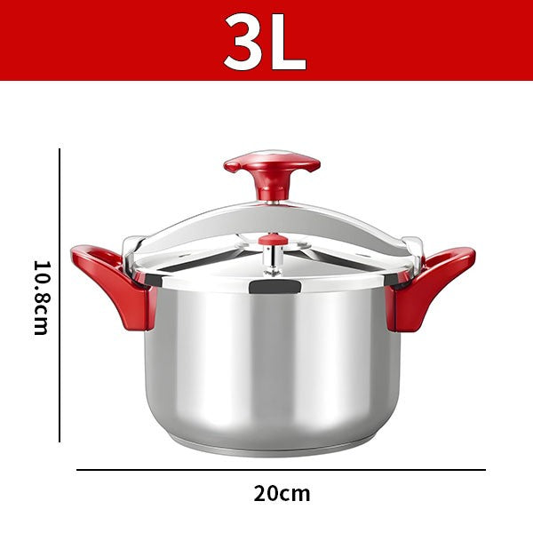3L/6L/8L Cooking Pressure Cooker Large Capacity Stainless Steel Pressure Cooker Explosion-Proof Cookware for Gas Induction Stove