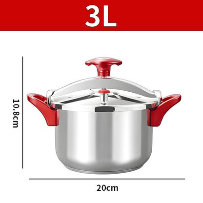 3L/6L/8L Cooking Pressure Cooker Large Capacity Stainless Steel Pressure Cooker Explosion-Proof Cookware for Gas Induction Stove