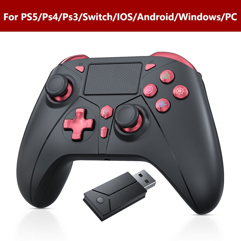 Controller for PS5/PS4/PS3/Steam/PC RGB Wireless Control Joystick Hall Linear Trigger Gamepad Turbo Dual Vibration Game Remote