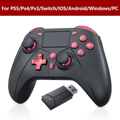 Controller for PS5/PS4/PS3/Steam/PC RGB Wireless Control Joystick Hall Linear Trigger Gamepad Turbo Dual Vibration Game Remote