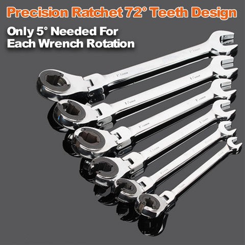 1PC Tubing Ratchet Wrench Ratchet Combination Metric Wrench Set Hand Tools Torque Gear Socket Nut Tools a Set of Key