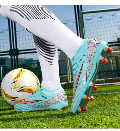 New Men Football Boots Futsal High-quality Mid-top Soccer Shoes Match Non-Slip Cleats Sneakers Indoor Hot-selling FG/TF
