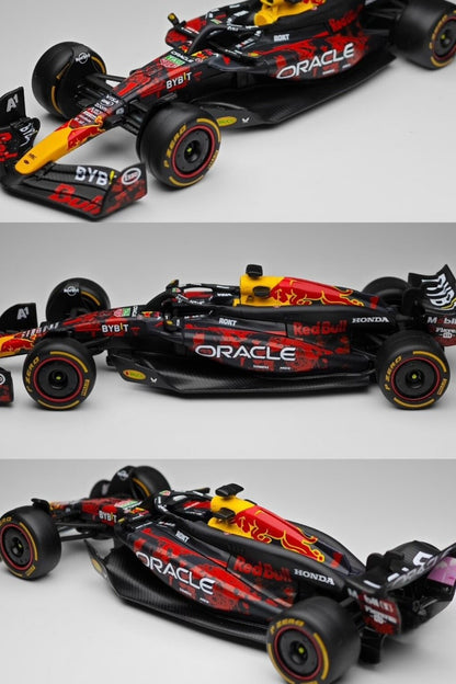Em Estoque Novo Bburago 1:43 Red Bull RB20 Gp Britânico F1 Liga Miniatura Diecast Modelo Carro Red Bull Brinquedos Presente de Natal para Meninos