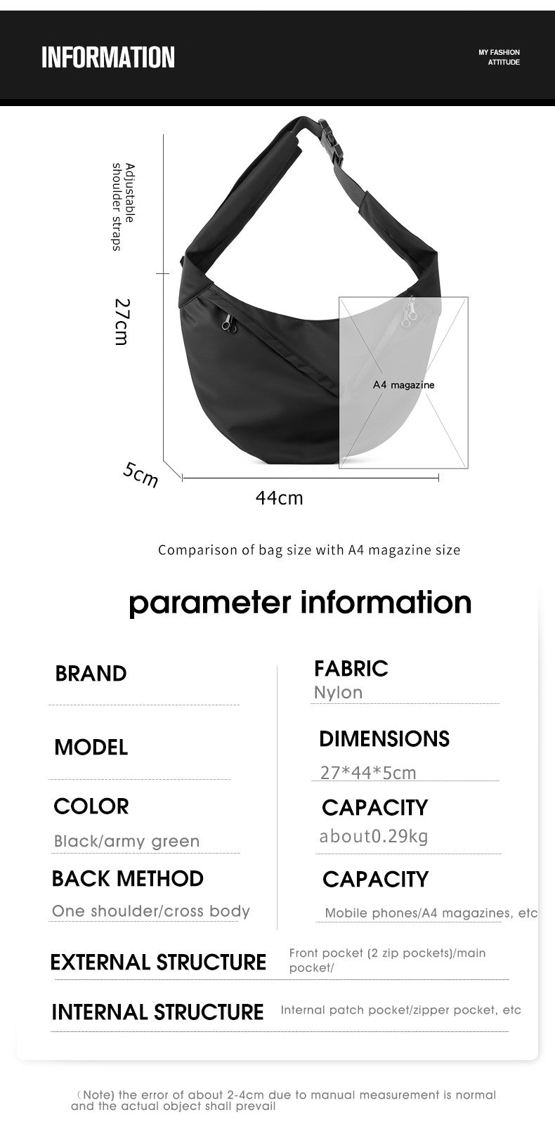 Waterproof Men Travel Handbag Large Capacity Messenger Bag Unisex Crossbody Nylon Shoulder Bag Luxury Crossbody Bags for Men