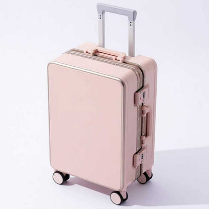 Nova Mala de Alta Qualidade 20" de Bordo para Viagem Trolley Bag Estrutura de Alumínio Atualizada com Trava Bagagem de Rodinhas Material ABS+PC