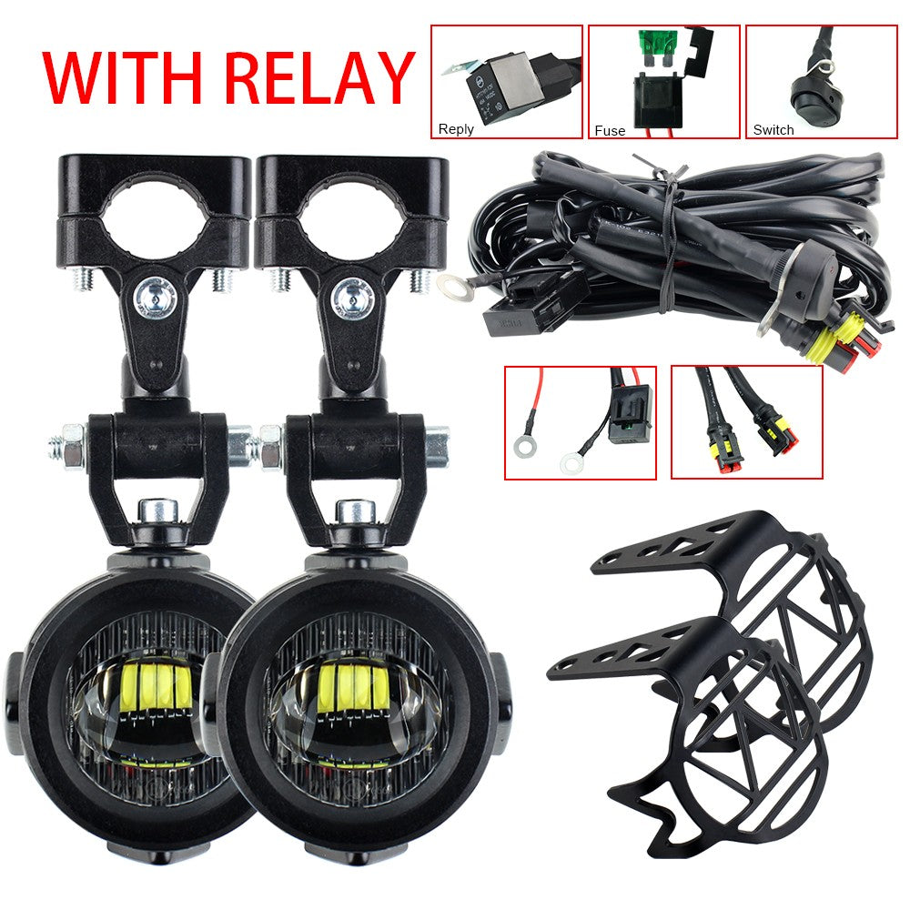 Melhore as luzes auxiliares de neblina da sua motocicleta Lâmpada mais brilhante 40W 6000K para BMW R1200GS F800GS F700GS F650 K1600