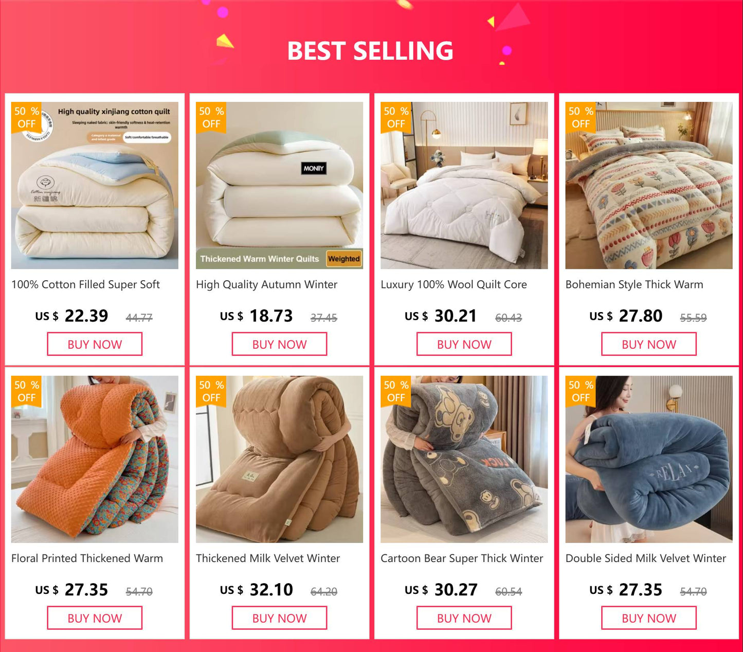 High Quality Autumn Winter Double Bed Duvet Insert Queen Size Thick Warm Quilted Comforter Soybean Fiber Fluffy Soft Quilt Core