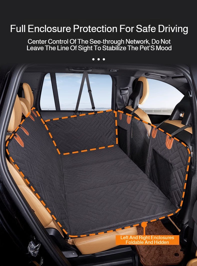 Capa de Carro Removível de Inverno Extensão Traseira Almofada para Cães Impermeável à Prova de Arranhões Antiderrapante Rede Almofada de Assento Traseiro para Pet