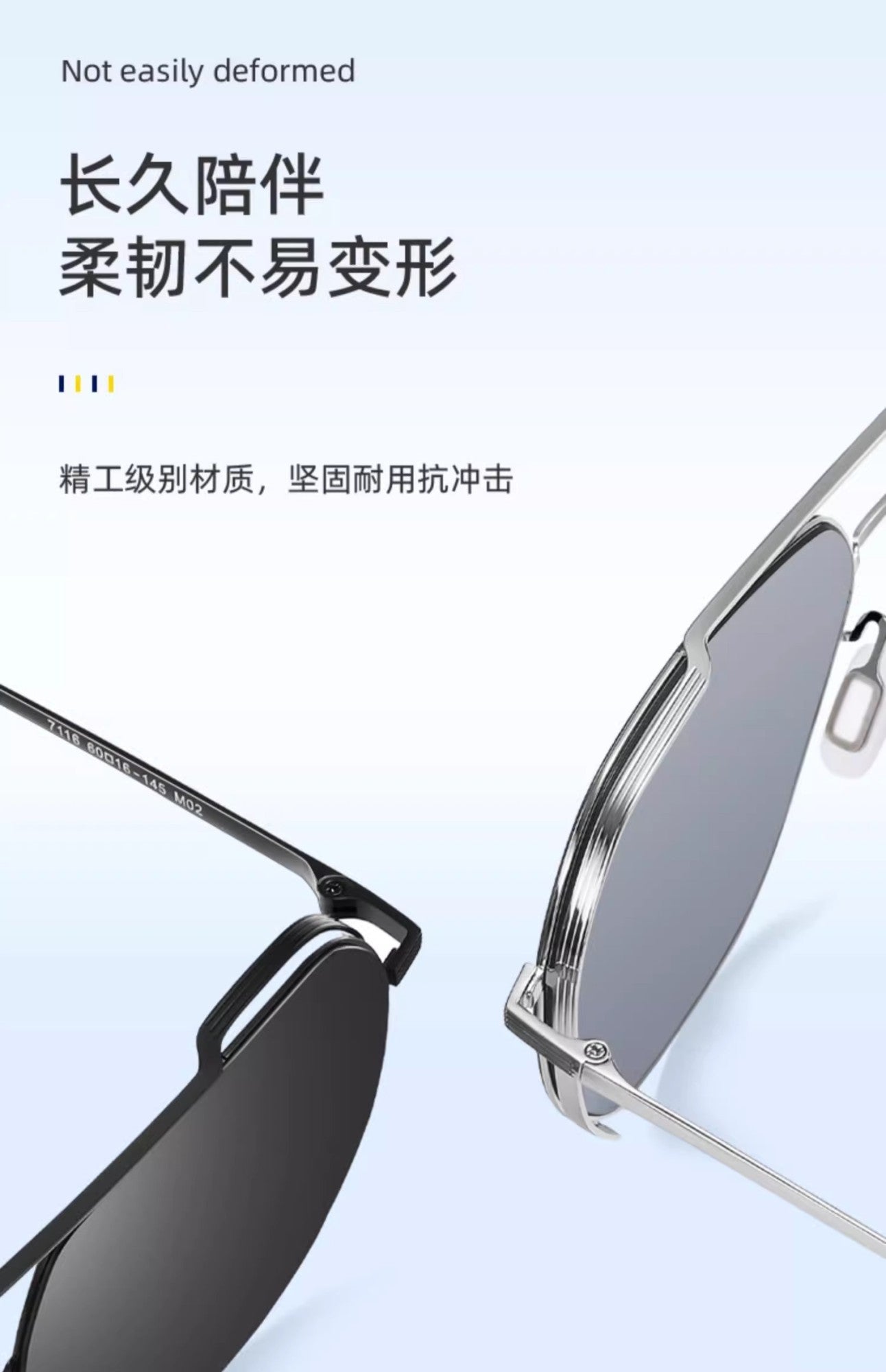 Aviator Sunglasses for Men, Anti-Uv Polarized Sunglasses for Driving, Men's Driving Glasses