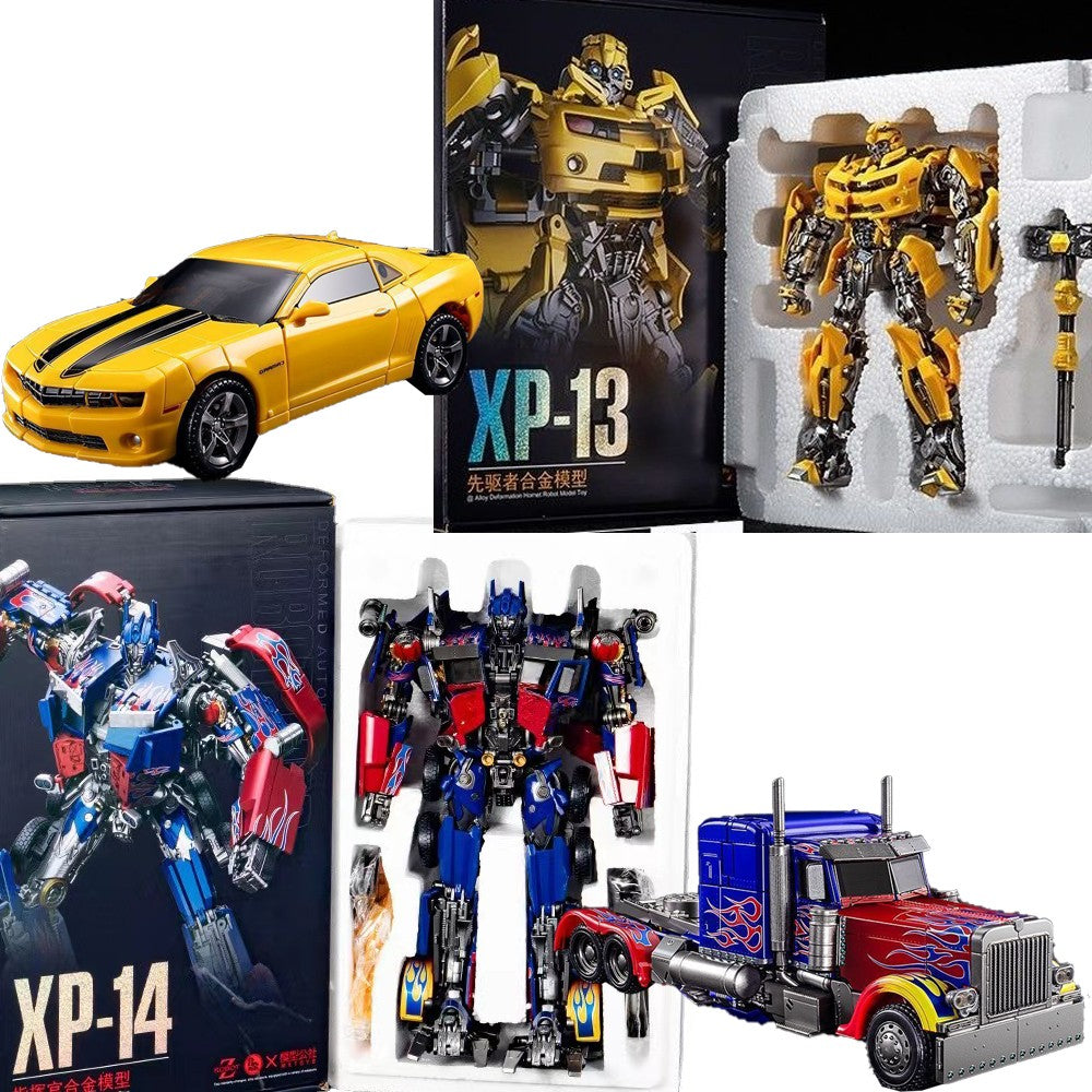 EM ESTOQUE YUEXING XP13 XP14 Brinquedos de Transformação Guerreiro Abelha Comandante OP Figura de Ação Vespa Robô de Deformação Liga Modelo Anime