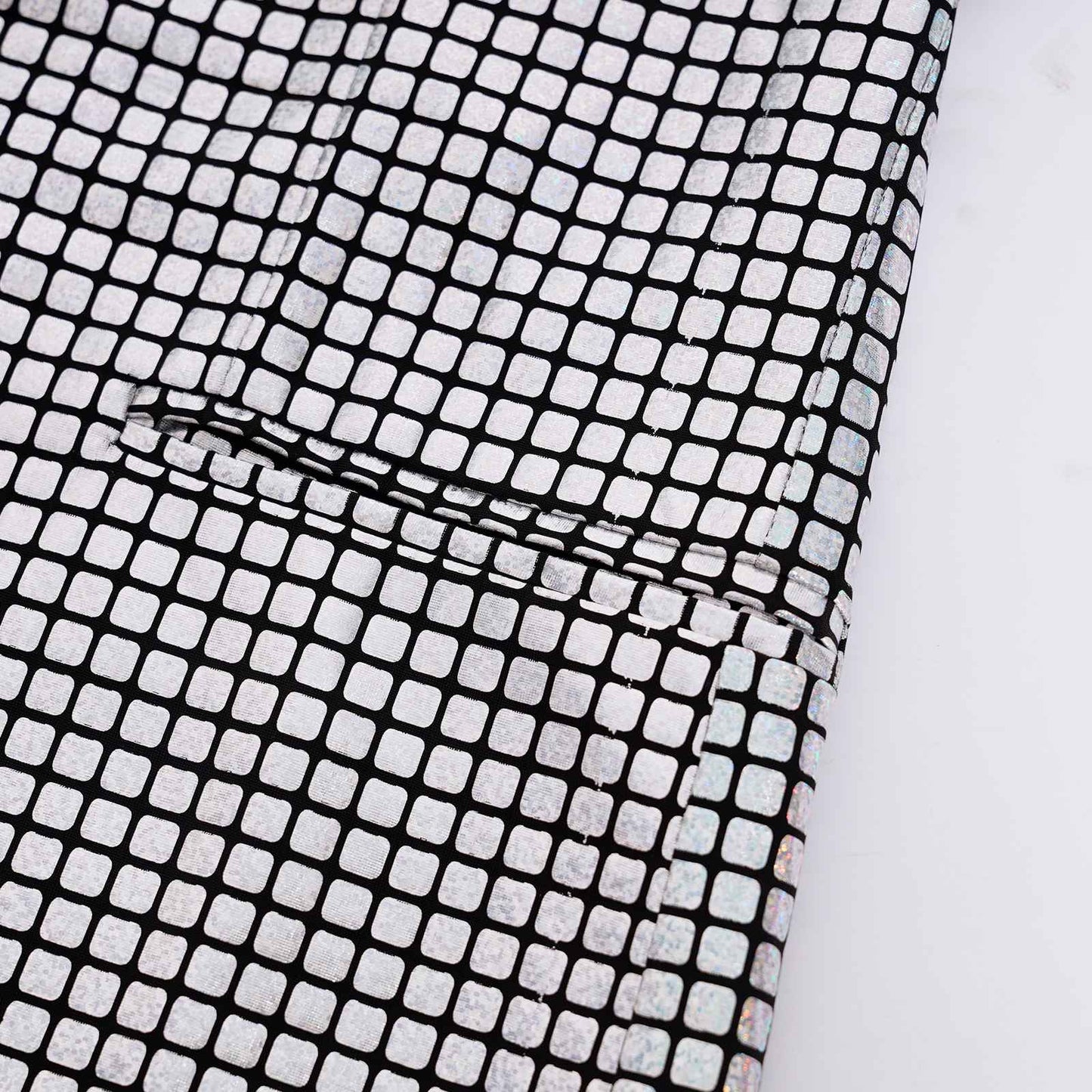 Men's New Cool Performance Set, Sequin Gold Stamping Business Casual Two-piece, One-row Two-button Slim-fit Blazer + Trousers