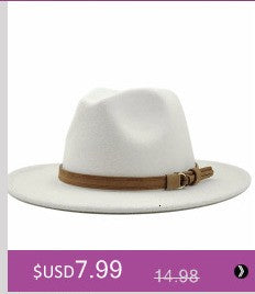 free shipping 2022 new Fashion men fedoras women's fashion jazz hat summer spring black woolen blend cap outdoor casual hat X XL