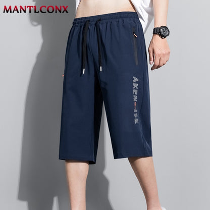 Fashion Casual Board Shorts Men's Shorts Summer Quick Dry Stretch Shorts for Men Jogging Running Short Pants Male Bottom Black