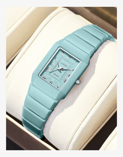 LIGE Classic Elegant Woman Watch Fashion Luxury Ceramic Strap Waterproof Casual Simple Dress Quartz Women's Watches Wristwatches