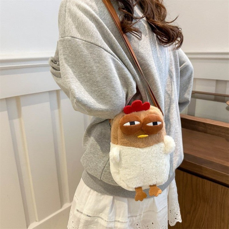 "Little Chicken Plush Handbag - Funny Satchel Purse for Women, Cute & Unique Birthday Gift, Durable & Trendy Women's Accessory";;VERDADEIRO;;"Crossbody bag-1pc