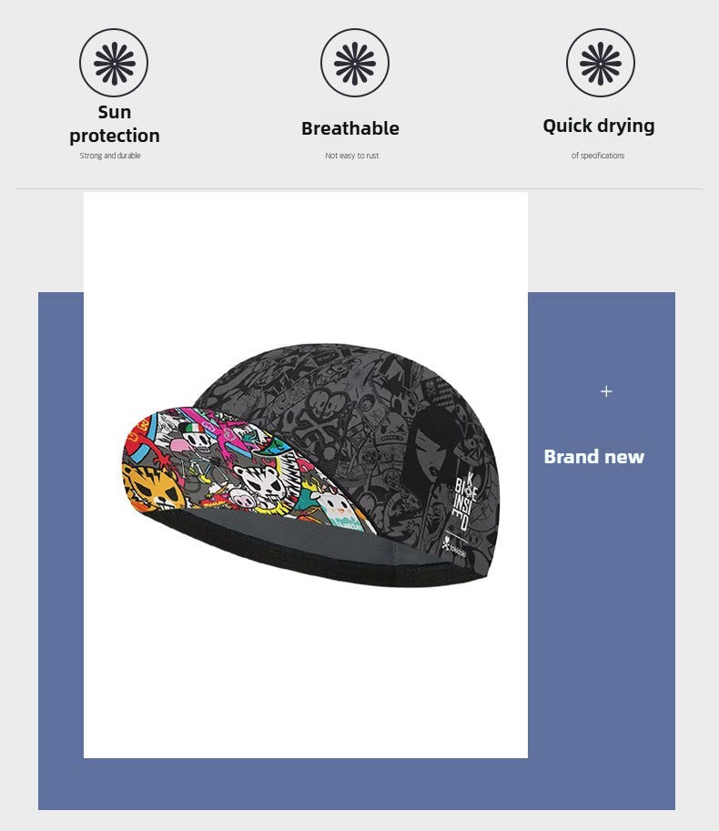 Classic Retro Red Blue Green Polyester Cycling Caps Summer Breathable Sports Quick Dry Bicycle Hat Men and Women