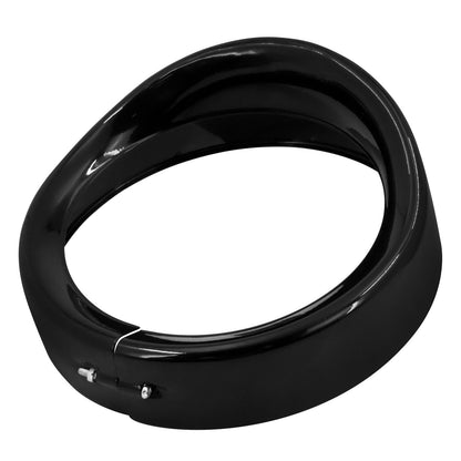 Anel de Acabamento do Farol de 7'' para Motocicleta + Capa de Luz de Neblina de 4.5'' + Anel de Acabamento do Pisca Estilo Visor para Harley Touring Road King Softail
