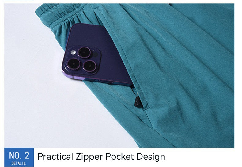 1pcs Summer Men Ice Silk Shorts Quick Drying Running Gym Pants Homme Surf Ventilate Drawstring Casual Outdoor Sport Couple Short