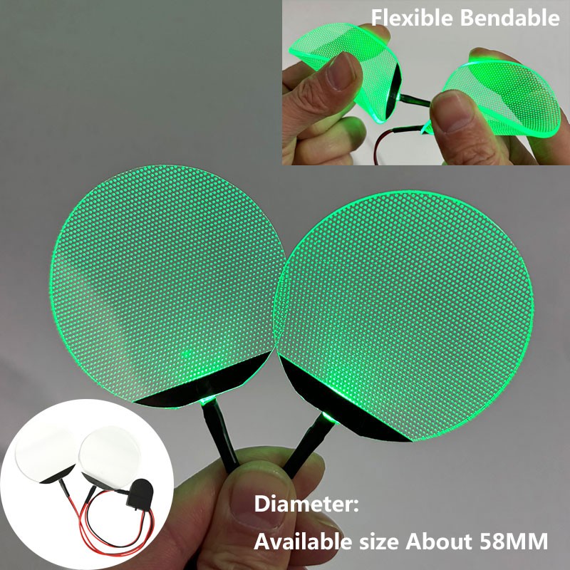 Round Flexible Bendable DIY Led Light Eyes Kits Cosplay Halloween Helmet Masks Eye Light Accessories Can Cropped CR2032