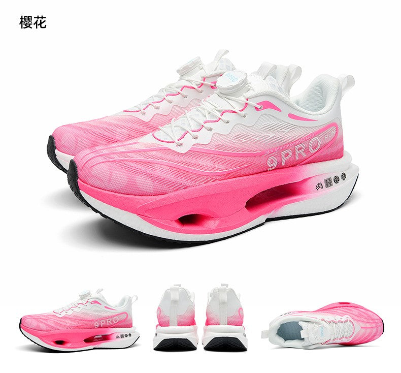 Tênis Esportivo de Corrida Placa de Carbono Especializada Maratona Amortecimento a Ar Masculino Respirável Leve Feminino Confortável Antiderrapante