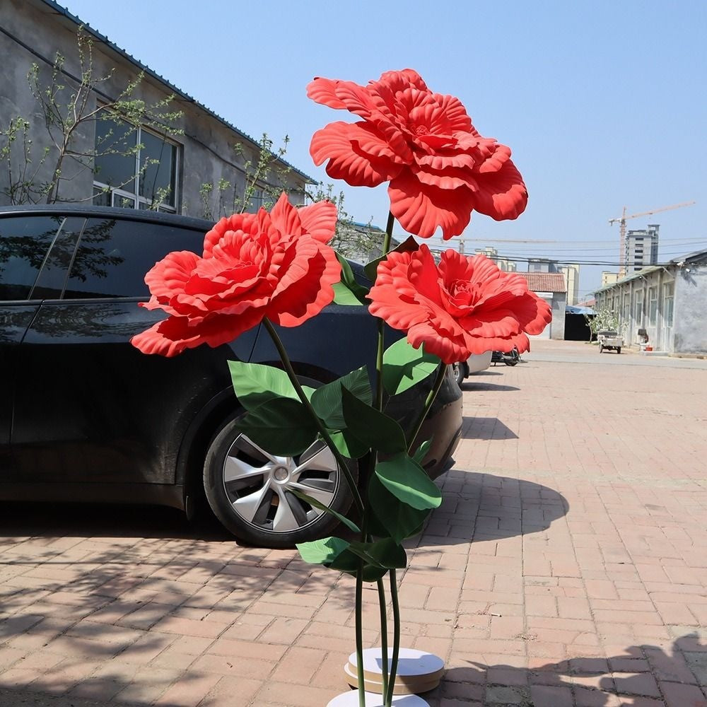 40/50cm Artificial Peony Wedding Party Decoration Large Flower Show Props Fake Flowers DIY Flower Background Wall Decoration