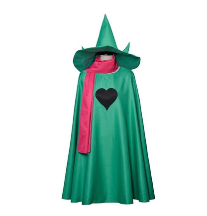 Undertale Ralsei Cosplay Costume Cloak With Scarf Hat Set Deltarune Ralsei Cosplay Outfit For Adult Halloween Party Fany Suit