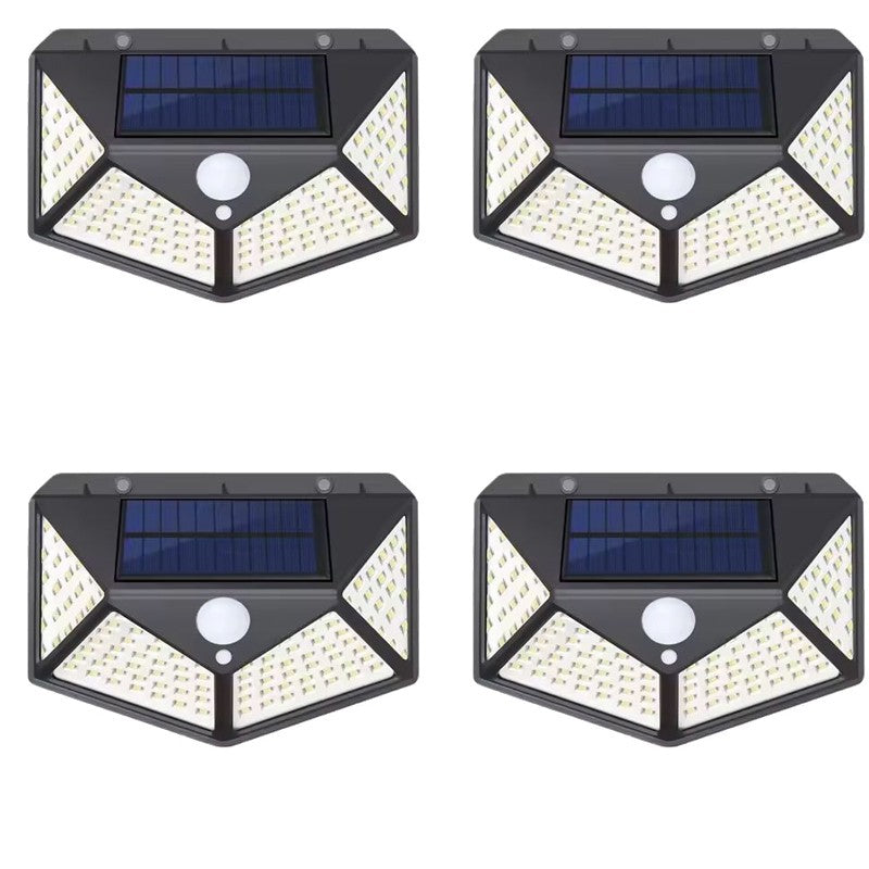 100LED Solar Flood Lights 3 Modes Outdoor Solar Motion Security Solar Light Waterproof for Garden Patio Garage Wall Light