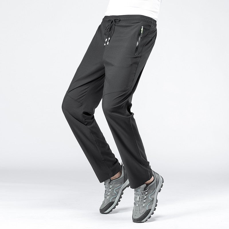 Elastic Waist Jogger Sweatpants Men Casual Classic Sport Men's Pants Quick Dry Straight Trousers Breathable Plus Size 4XL 5XL