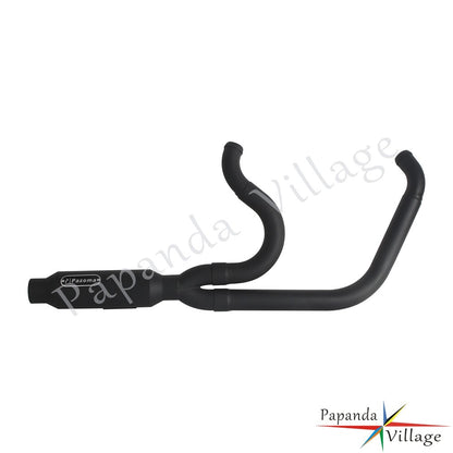 Motorcycle 2-into-1 Exhaust Pipe Muffler For Harley M8 Softail Low Rider S ST Fat Street Bob Standard Slim Deluxe FXLR 2018-2025
