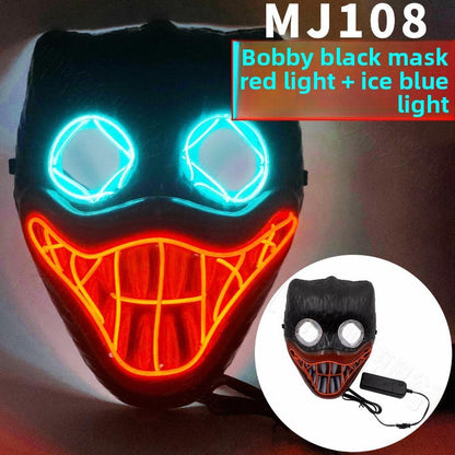 Luminous Mask Halloween Face Mask Poppy Playtime Atmosphere Prop Game Time Sausage Mouth Monster