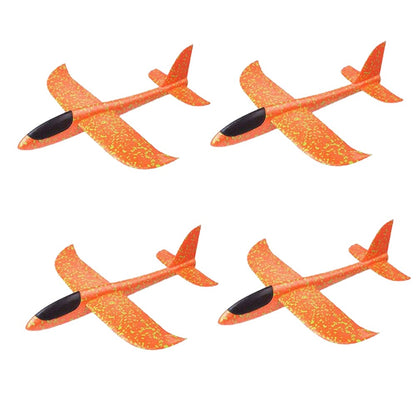 Avião de espuma grande de 36cm x 48cm, planador de avião de arremesso manual, aviões de bolha EPP inerciais, brinquedos de lançamento ao ar livre para crianças e meninos de presente