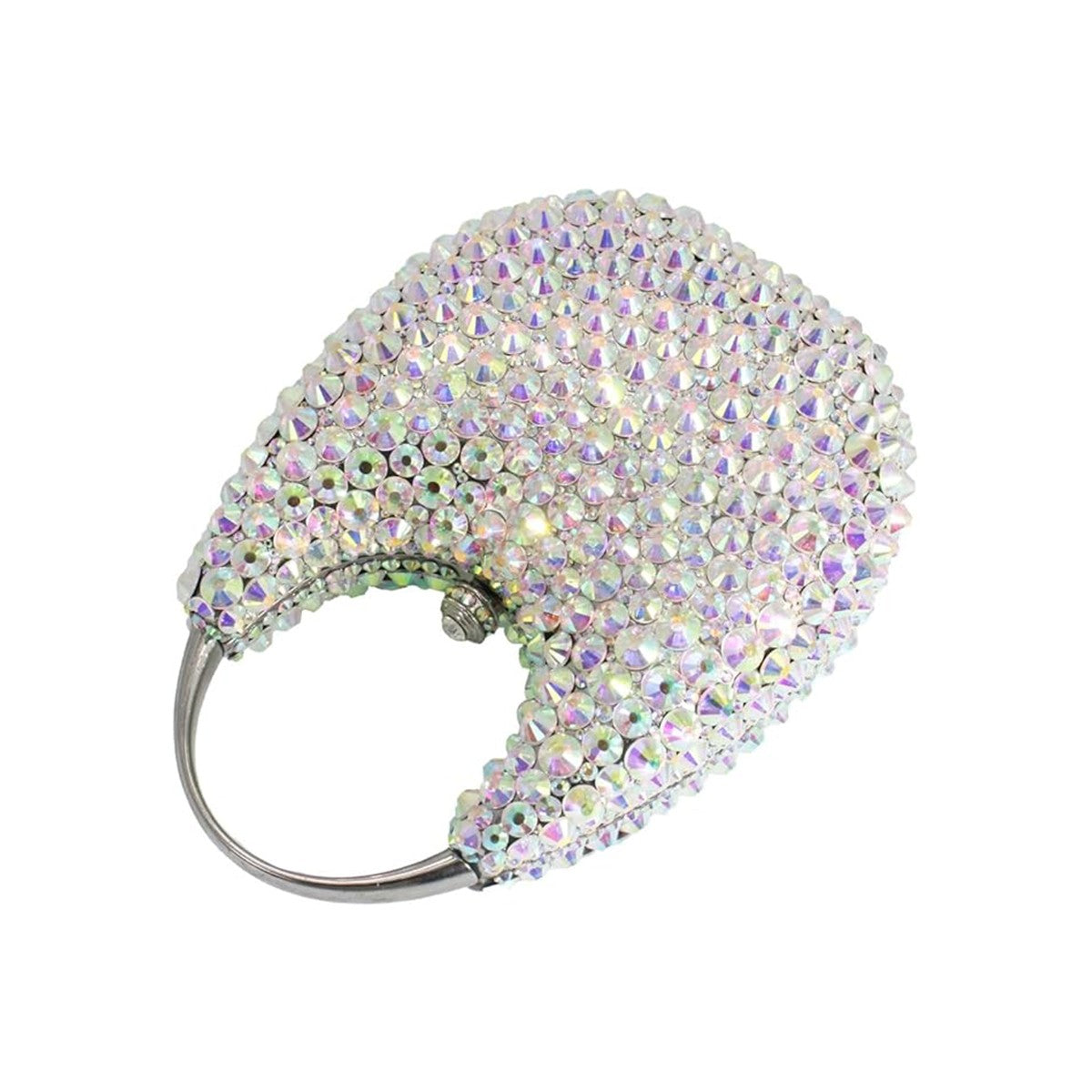 Luxury Women Rhinestone Evening Bag Dazzling Crystal Clutch Top Handle Purse Wedding Handbag for Cocktail Banquet